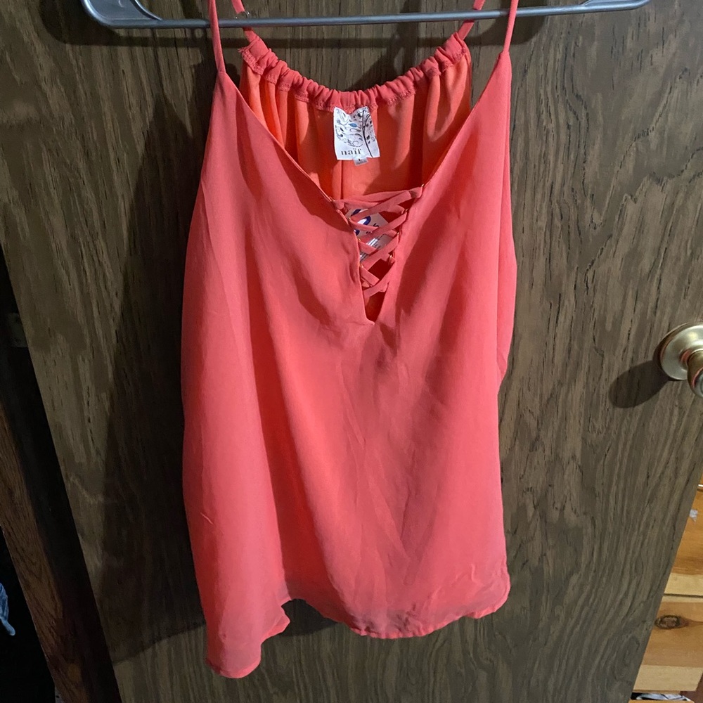 Peach tank top womens size large